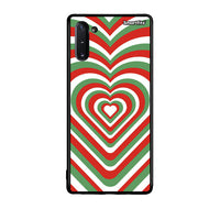 Thumbnail for Samsung Note 10 Christmas Hearts θήκη από τη Smartfits με σχέδιο στο πίσω μέρος και μαύρο περίβλημα | Smartphone case with colorful back and black bezels by Smartfits