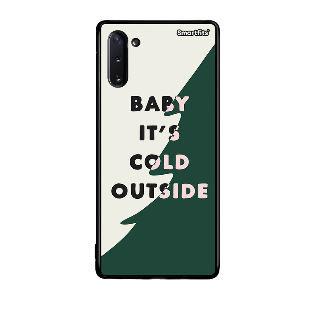 Samsung Note 10 Cold Outside θήκη από τη Smartfits με σχέδιο στο πίσω μέρος και μαύρο περίβλημα | Smartphone case with colorful back and black bezels by Smartfits