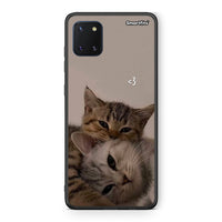 Thumbnail for Samsung Note 10 Lite Cats In Love Θήκη από τη Smartfits με σχέδιο στο πίσω μέρος και μαύρο περίβλημα | Smartphone case with colorful back and black bezels by Smartfits