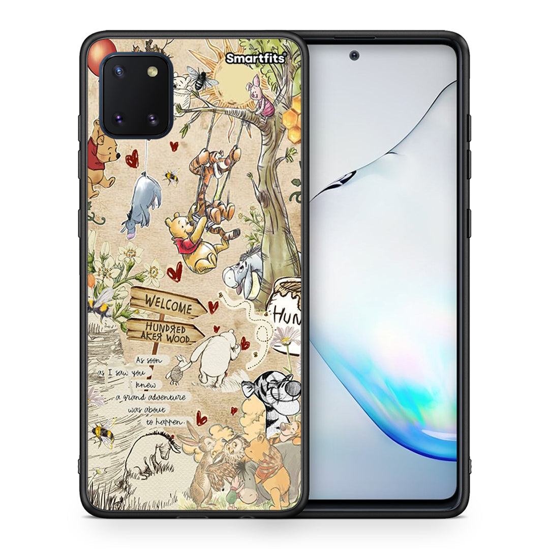 Θήκη Samsung Note 10 Lite Happy Friends από τη Smartfits με σχέδιο στο πίσω μέρος και μαύρο περίβλημα | Samsung Note 10 Lite Happy Friends case with colorful back and black bezels