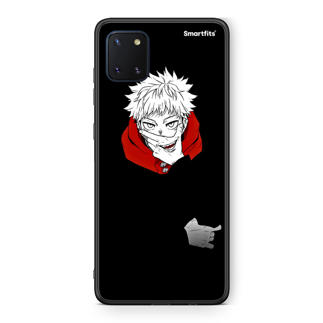 Samsung Note 10 Lite Itadori Anime θήκη από τη Smartfits με σχέδιο στο πίσω μέρος και μαύρο περίβλημα | Smartphone case with colorful back and black bezels by Smartfits