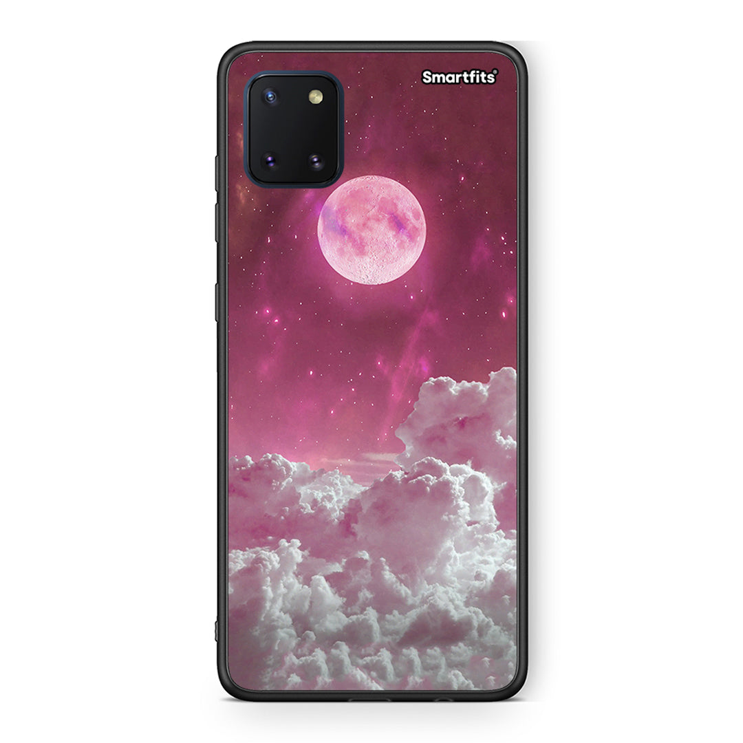 Samsung Note 10 Lite Pink Moon Θήκη από τη Smartfits με σχέδιο στο πίσω μέρος και μαύρο περίβλημα | Smartphone case with colorful back and black bezels by Smartfits
