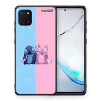 Thumbnail for Θήκη Samsung Note 10 Lite Stitch And Angel από τη Smartfits με σχέδιο στο πίσω μέρος και μαύρο περίβλημα | Samsung Note 10 Lite Stitch And Angel case with colorful back and black bezels