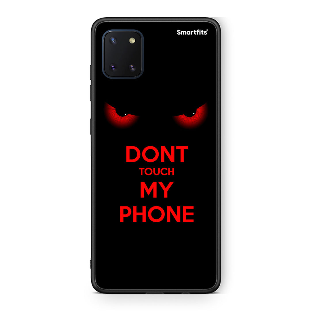 Samsung Note 10 Lite Touch My Phone Θήκη από τη Smartfits με σχέδιο στο πίσω μέρος και μαύρο περίβλημα | Smartphone case with colorful back and black bezels by Smartfits