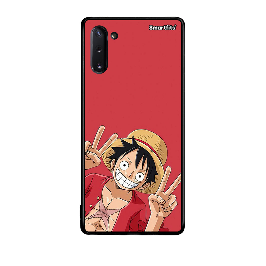 Samsung Note 10 Pirate Luffy Θήκη από τη Smartfits με σχέδιο στο πίσω μέρος και μαύρο περίβλημα | Smartphone case with colorful back and black bezels by Smartfits