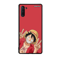 Thumbnail for Samsung Note 10 Pirate Luffy Θήκη από τη Smartfits με σχέδιο στο πίσω μέρος και μαύρο περίβλημα | Smartphone case with colorful back and black bezels by Smartfits