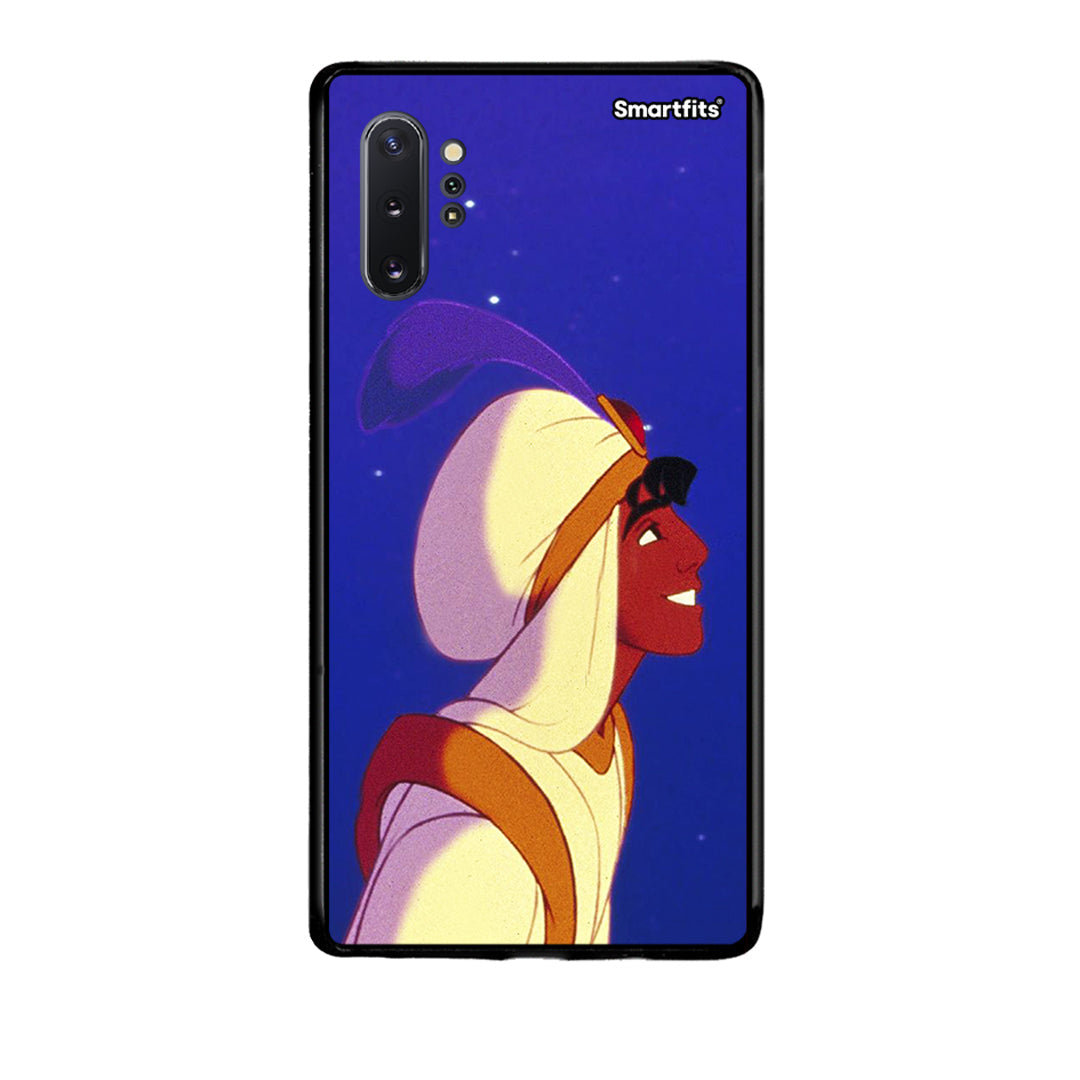 Samsung Note 10+ Alladin And Jasmine Love 1 θήκη από τη Smartfits με σχέδιο στο πίσω μέρος και μαύρο περίβλημα | Smartphone case with colorful back and black bezels by Smartfits