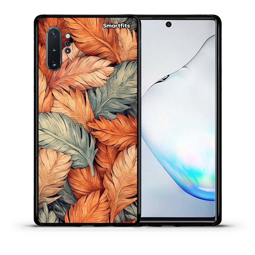 Θήκη Samsung Note 10+ Autumn Leaves από τη Smartfits με σχέδιο στο πίσω μέρος και μαύρο περίβλημα | Samsung Note 10+ Autumn Leaves case with colorful back and black bezels