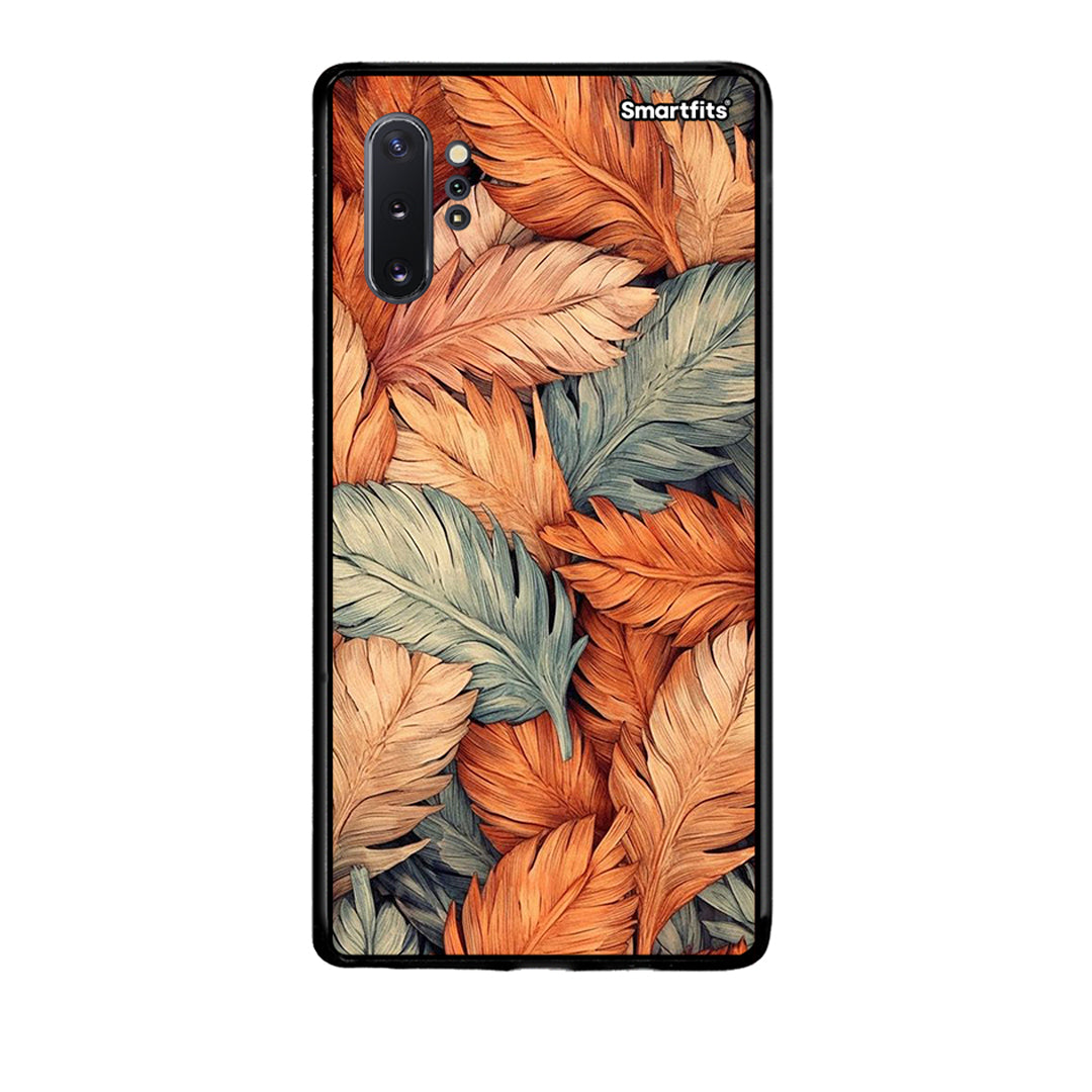 Samsung Note 10+ Autumn Leaves Θήκη από τη Smartfits με σχέδιο στο πίσω μέρος και μαύρο περίβλημα | Smartphone case with colorful back and black bezels by Smartfits