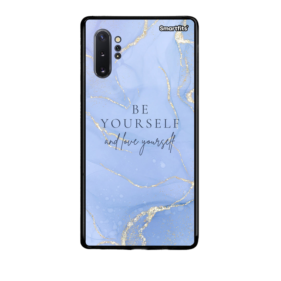 Samsung Note 10+ Be Yourself θήκη από τη Smartfits με σχέδιο στο πίσω μέρος και μαύρο περίβλημα | Smartphone case with colorful back and black bezels by Smartfits