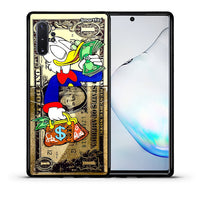 Thumbnail for Θήκη Samsung Note 10+ Duck Money από τη Smartfits με σχέδιο στο πίσω μέρος και μαύρο περίβλημα | Samsung Note 10+ Duck Money case with colorful back and black bezels