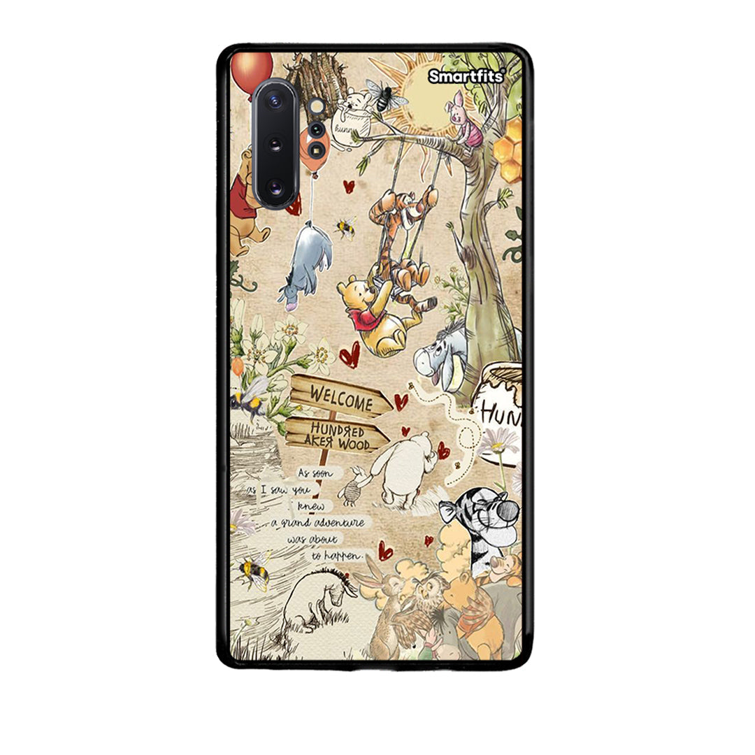 Samsung Note 10+ Happy Friends θήκη από τη Smartfits με σχέδιο στο πίσω μέρος και μαύρο περίβλημα | Smartphone case with colorful back and black bezels by Smartfits