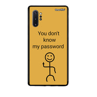 Thumbnail for Samsung Note 10+ My Password Θήκη από τη Smartfits με σχέδιο στο πίσω μέρος και μαύρο περίβλημα | Smartphone case with colorful back and black bezels by Smartfits