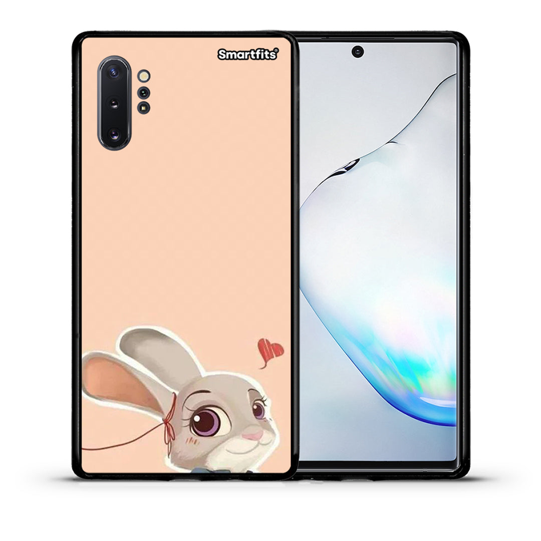 Θήκη Samsung Note 10+ Nick Wilde And Judy Hopps Love 2 από τη Smartfits με σχέδιο στο πίσω μέρος και μαύρο περίβλημα | Samsung Note 10+ Nick Wilde And Judy Hopps Love 2 case with colorful back and black bezels