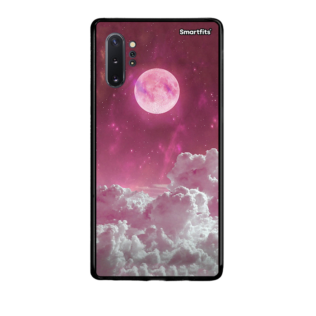 Samsung Note 10+ Pink Moon Θήκη από τη Smartfits με σχέδιο στο πίσω μέρος και μαύρο περίβλημα | Smartphone case with colorful back and black bezels by Smartfits