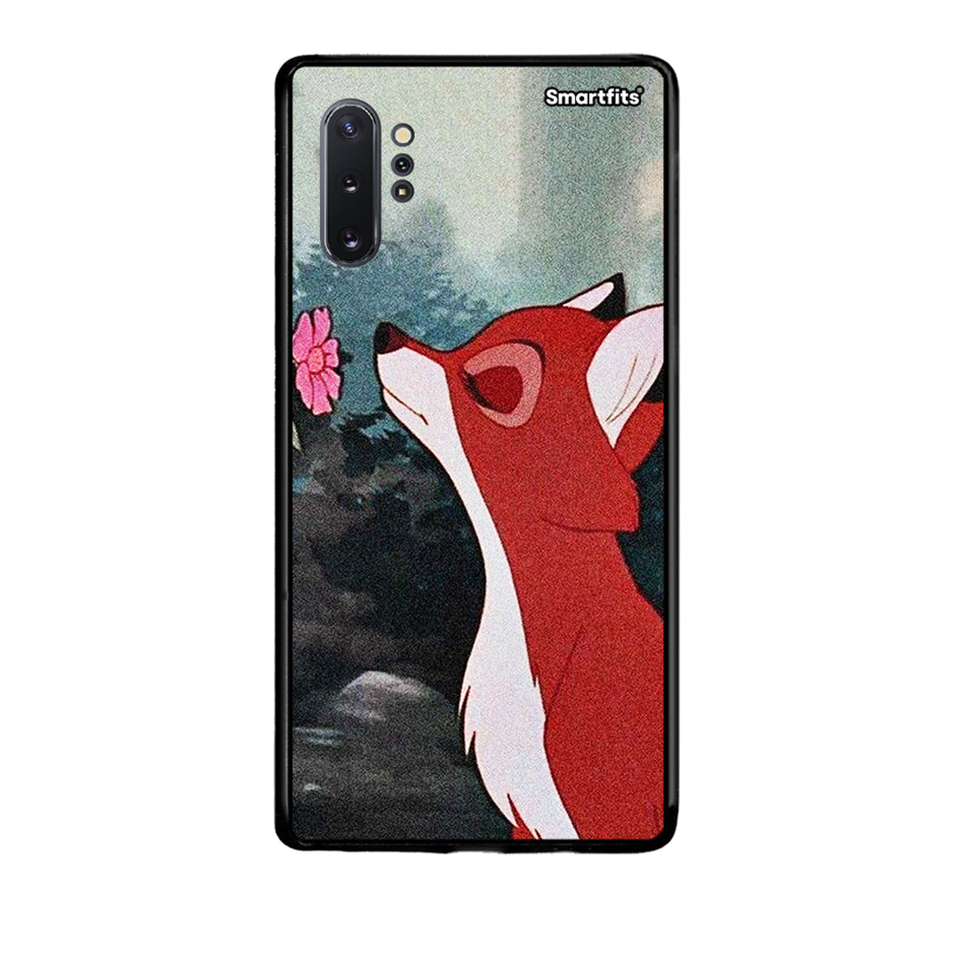 Samsung Note 10+ Tod And Vixey Love 2 θήκη από τη Smartfits με σχέδιο στο πίσω μέρος και μαύρο περίβλημα | Smartphone case with colorful back and black bezels by Smartfits