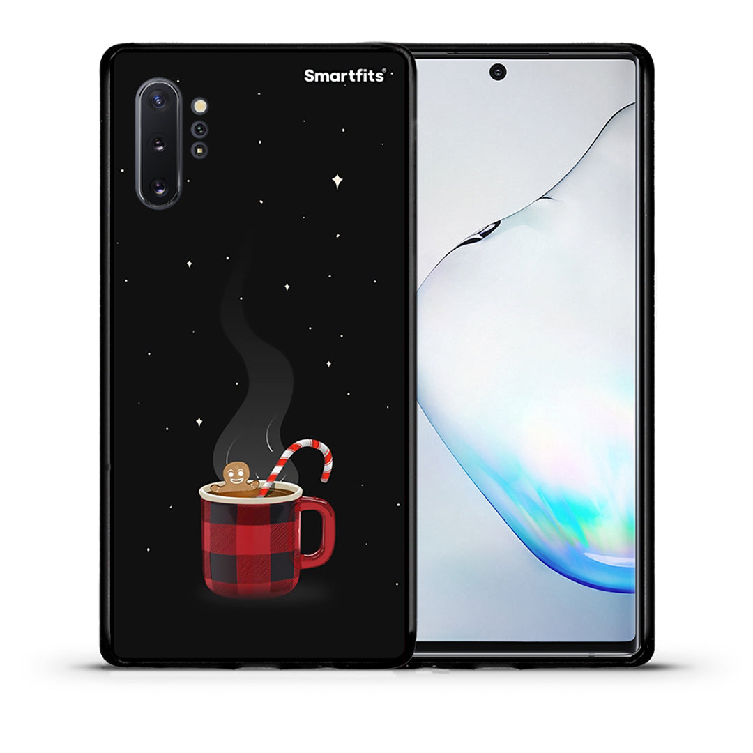 Θήκη Samsung Note 10+ Xmas Bathing από τη Smartfits με σχέδιο στο πίσω μέρος και μαύρο περίβλημα | Samsung Note 10+ Xmas Bathing case with colorful back and black bezels