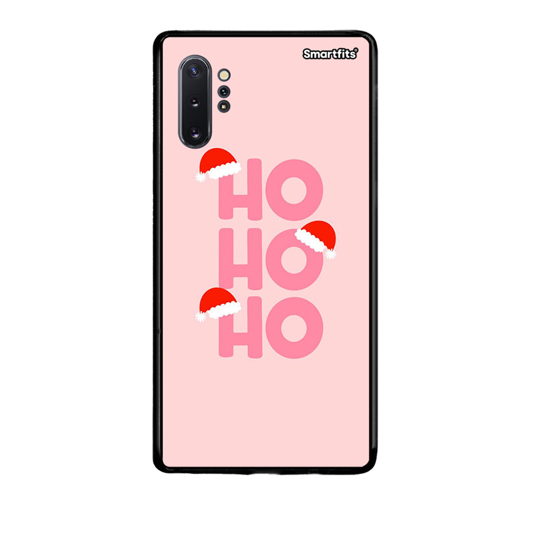 Samsung Note 10+ Xmas Ho Ho Ho θήκη από τη Smartfits με σχέδιο στο πίσω μέρος και μαύρο περίβλημα | Smartphone case with colorful back and black bezels by Smartfits