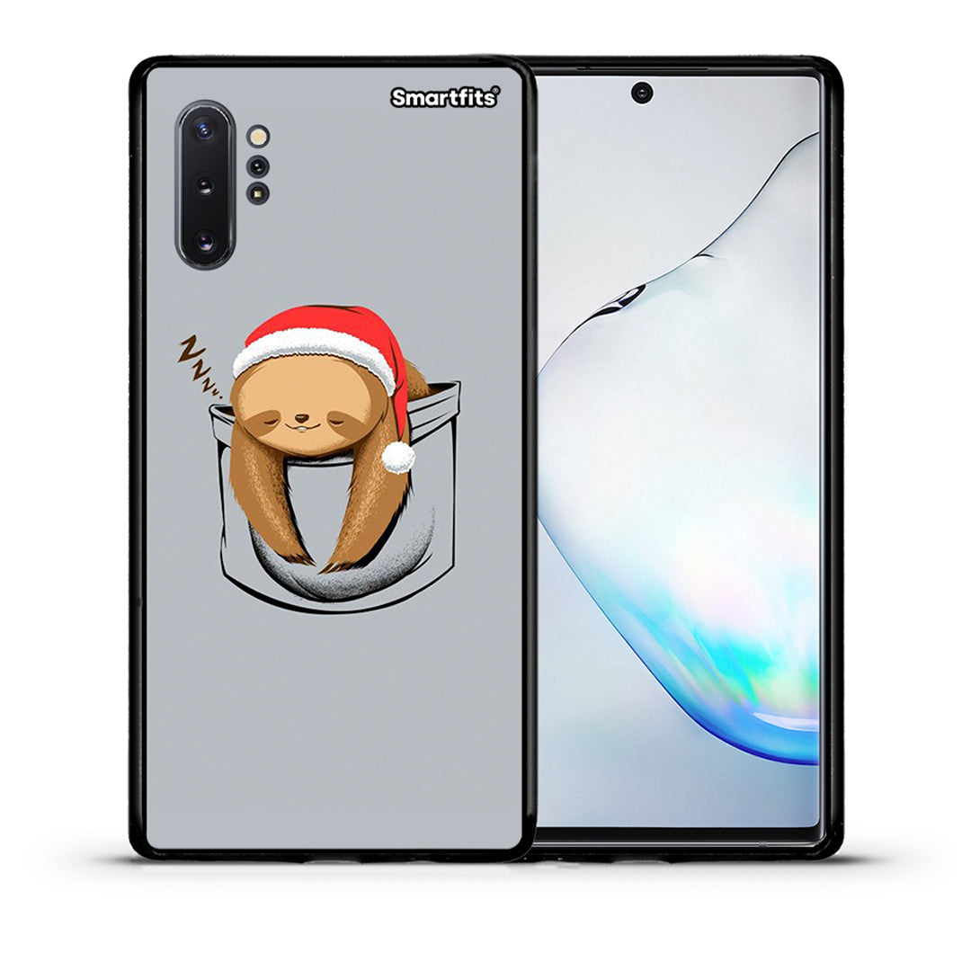 Θήκη Samsung Note 10+ Xmas Zzzz από τη Smartfits με σχέδιο στο πίσω μέρος και μαύρο περίβλημα | Samsung Note 10+ Xmas Zzzz case with colorful back and black bezels