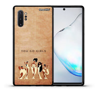 Thumbnail for Θήκη Samsung Note 10+ You Go Girl από τη Smartfits με σχέδιο στο πίσω μέρος και μαύρο περίβλημα | Samsung Note 10+ You Go Girl case with colorful back and black bezels