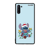 Thumbnail for Samsung Note 10 Santa Stich θήκη από τη Smartfits με σχέδιο στο πίσω μέρος και μαύρο περίβλημα | Smartphone case with colorful back and black bezels by Smartfits