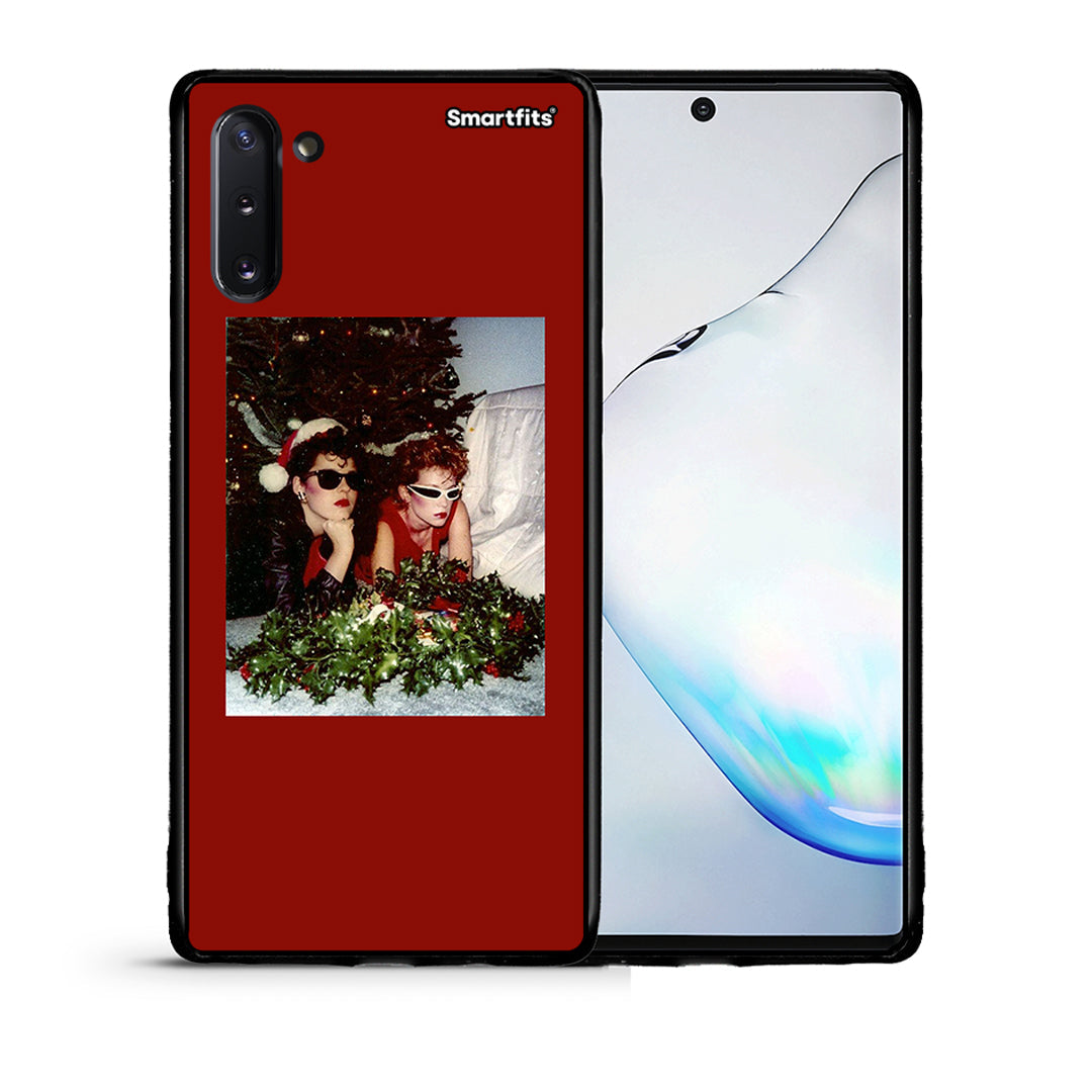 Θήκη Samsung Note 10 Waiting For Xmas από τη Smartfits με σχέδιο στο πίσω μέρος και μαύρο περίβλημα | Samsung Note 10 Waiting For Xmas case with colorful back and black bezels