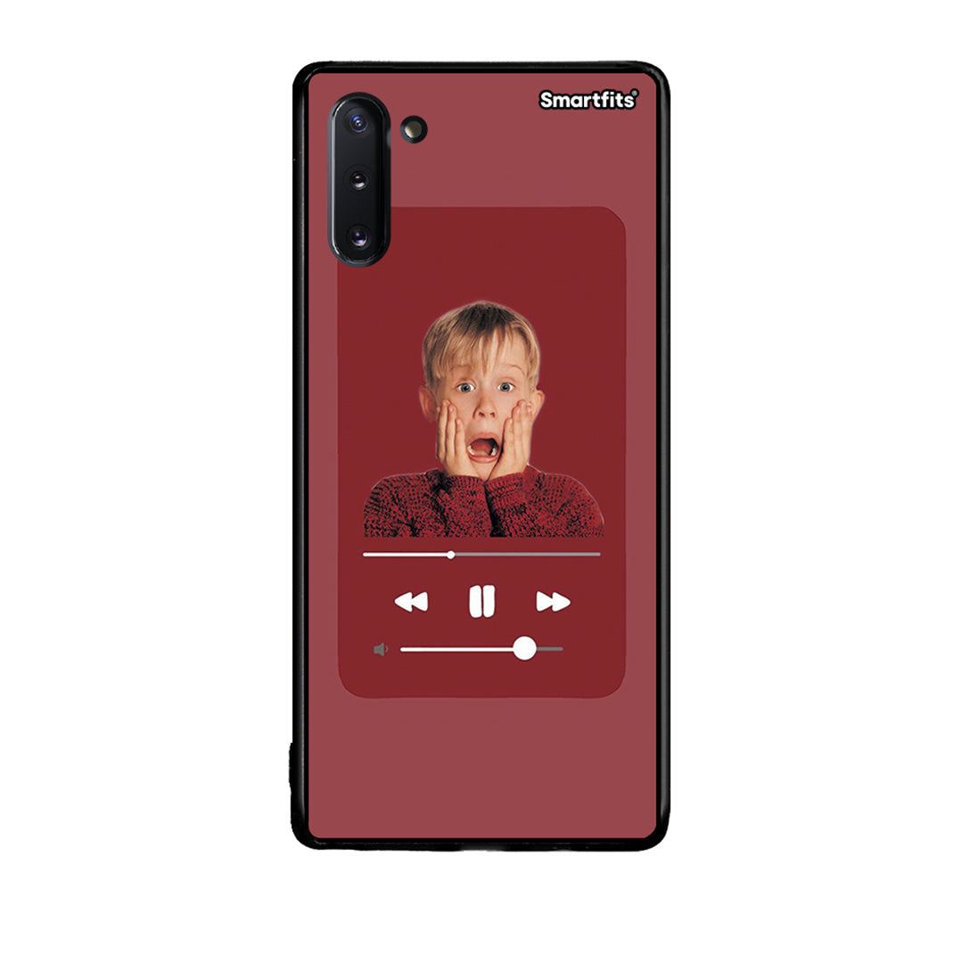 Samsung Note 10 Xmas Alone Music θήκη από τη Smartfits με σχέδιο στο πίσω μέρος και μαύρο περίβλημα | Smartphone case with colorful back and black bezels by Smartfits