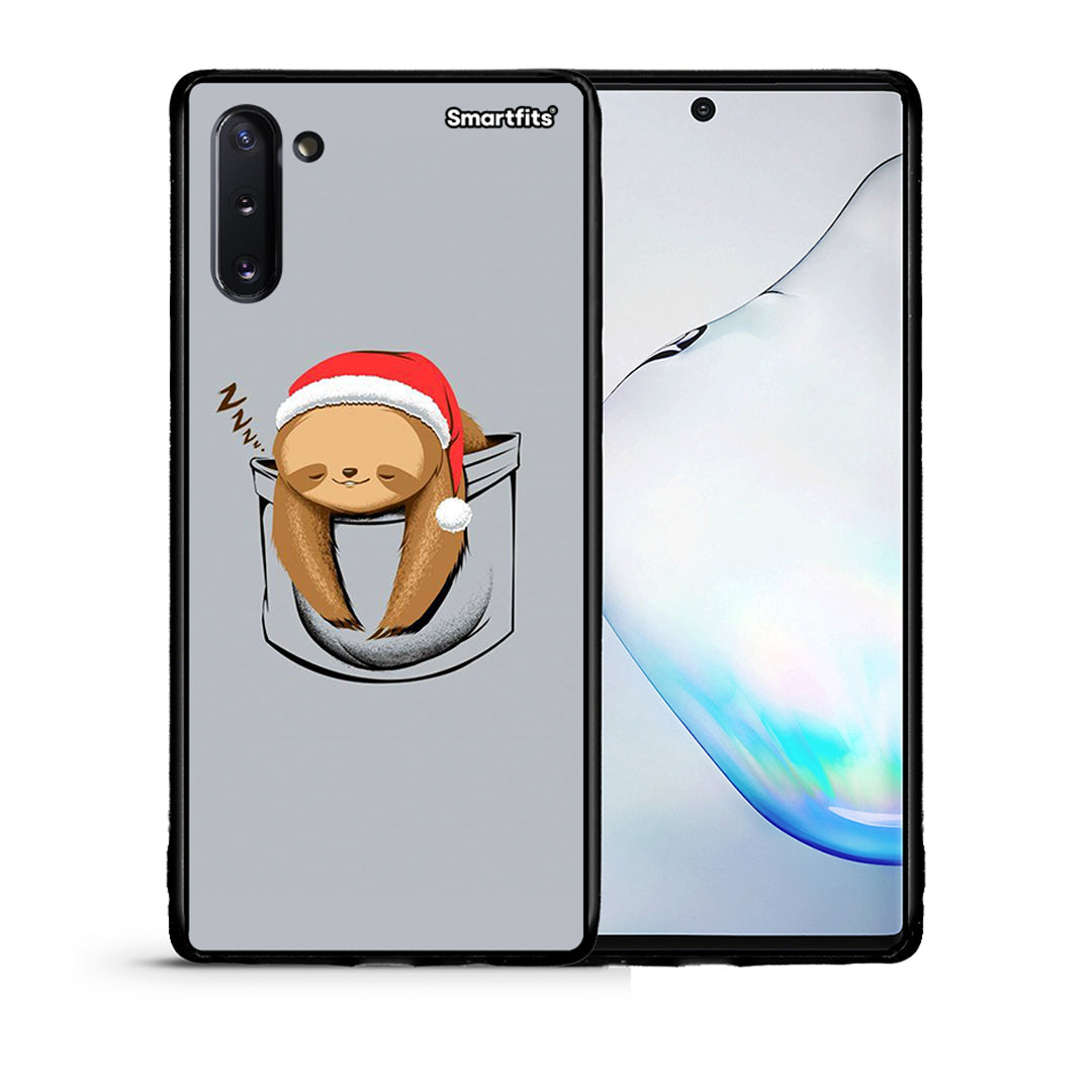 Θήκη Samsung Note 10 Xmas Zzzz από τη Smartfits με σχέδιο στο πίσω μέρος και μαύρο περίβλημα | Samsung Note 10 Xmas Zzzz case with colorful back and black bezels