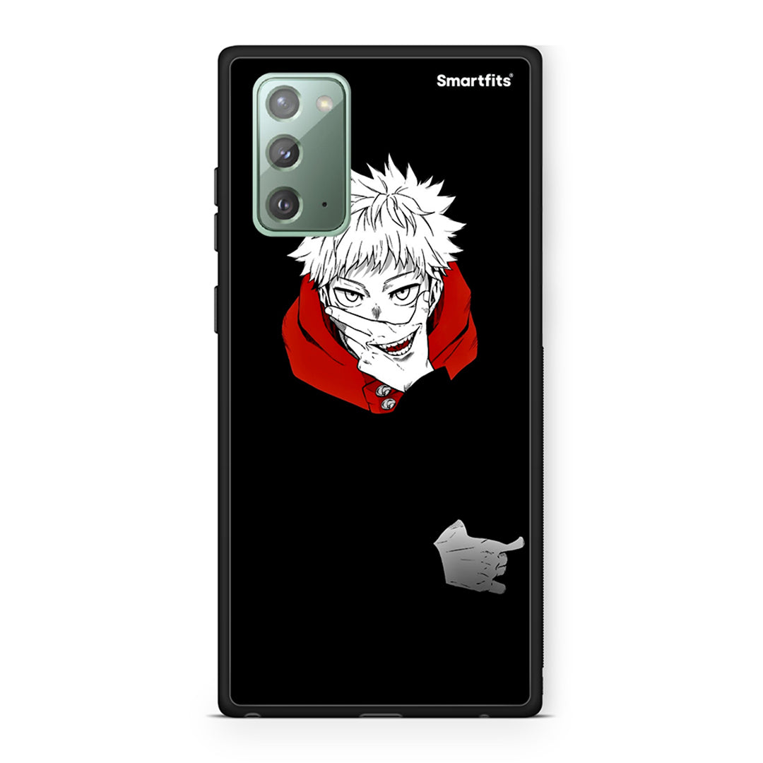 Samsung Note 20 Itadori Anime θήκη από τη Smartfits με σχέδιο στο πίσω μέρος και μαύρο περίβλημα | Smartphone case with colorful back and black bezels by Smartfits