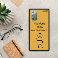 Thumbnail for My Password - Samsung Galaxy Note 20 Case