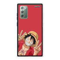 Thumbnail for Samsung Note 20 Pirate Luffy Θήκη από τη Smartfits με σχέδιο στο πίσω μέρος και μαύρο περίβλημα | Smartphone case with colorful back and black bezels by Smartfits