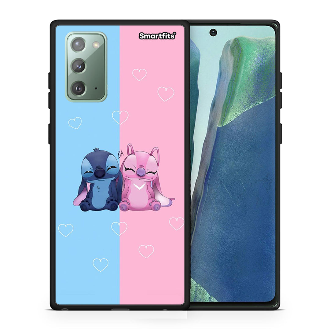 Θήκη Samsung Note 20 Stitch And Angel από τη Smartfits με σχέδιο στο πίσω μέρος και μαύρο περίβλημα | Samsung Note 20 Stitch And Angel case with colorful back and black bezels