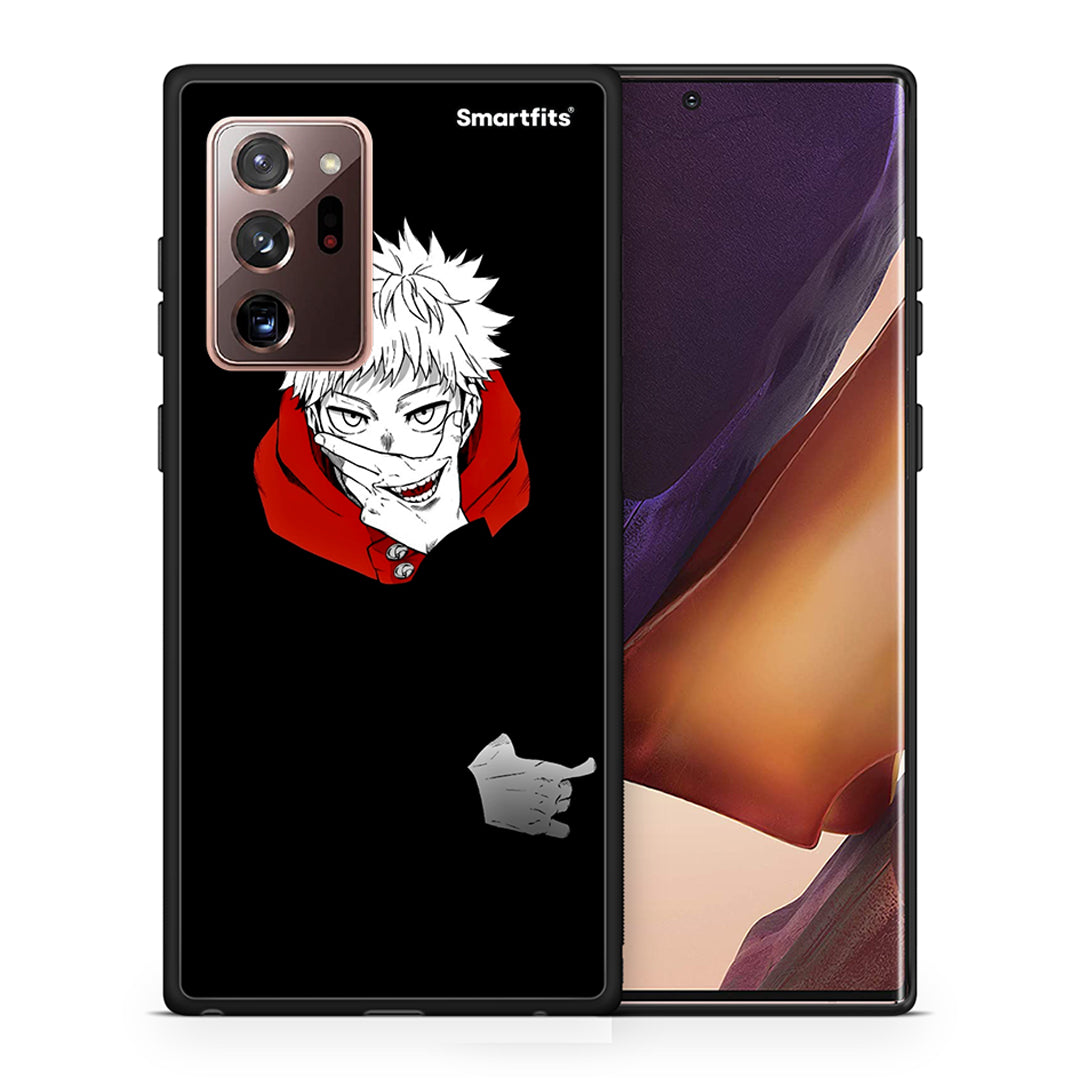 Θήκη Samsung Note 20 Ultra Itadori Anime από τη Smartfits με σχέδιο στο πίσω μέρος και μαύρο περίβλημα | Samsung Note 20 Ultra Itadori Anime case with colorful back and black bezels