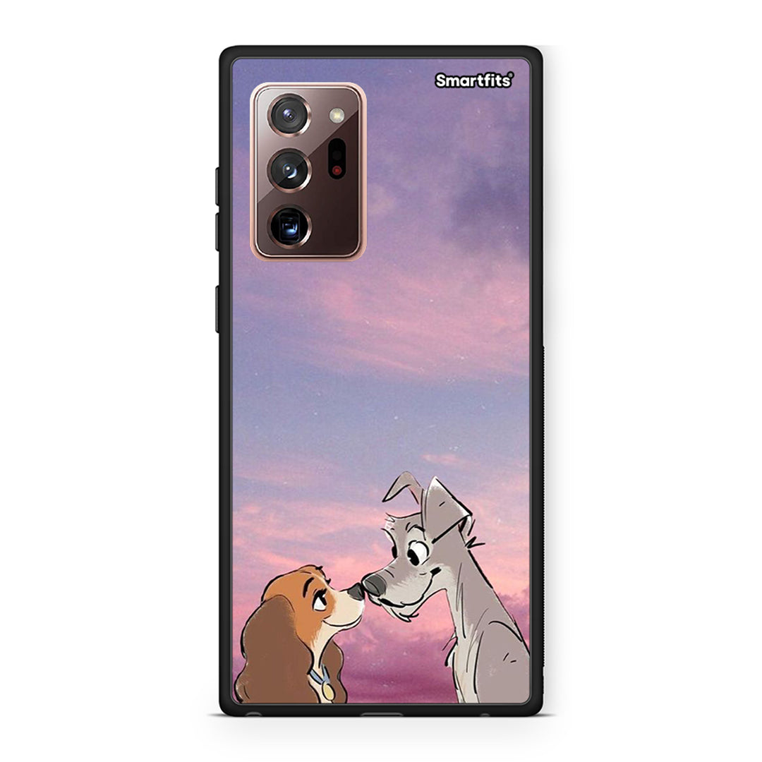 Samsung Note 20 Ultra Lady And Tramp θήκη από τη Smartfits με σχέδιο στο πίσω μέρος και μαύρο περίβλημα | Smartphone case with colorful back and black bezels by Smartfits