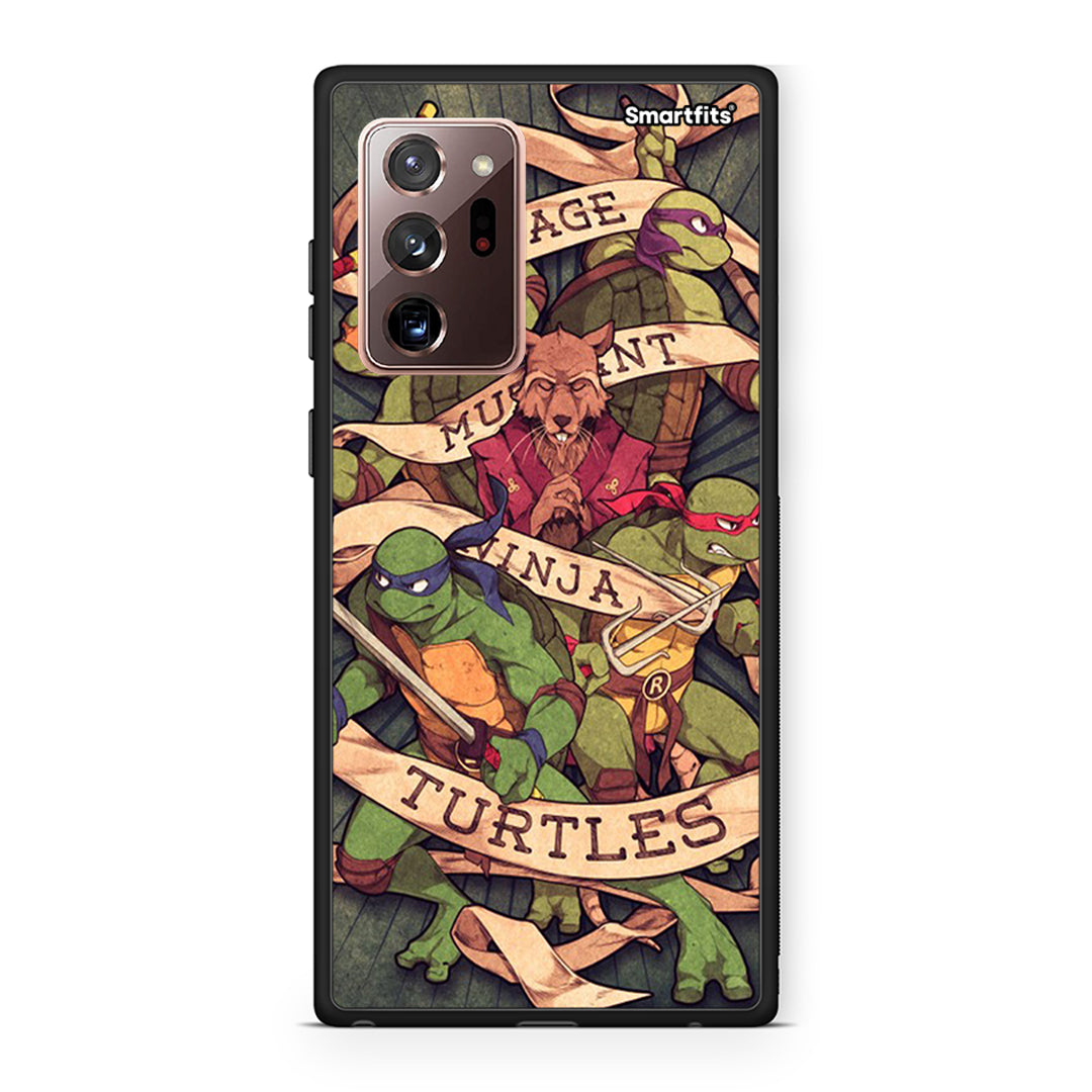 Samsung Note 20 Ultra Ninja Turtles θήκη από τη Smartfits με σχέδιο στο πίσω μέρος και μαύρο περίβλημα | Smartphone case with colorful back and black bezels by Smartfits