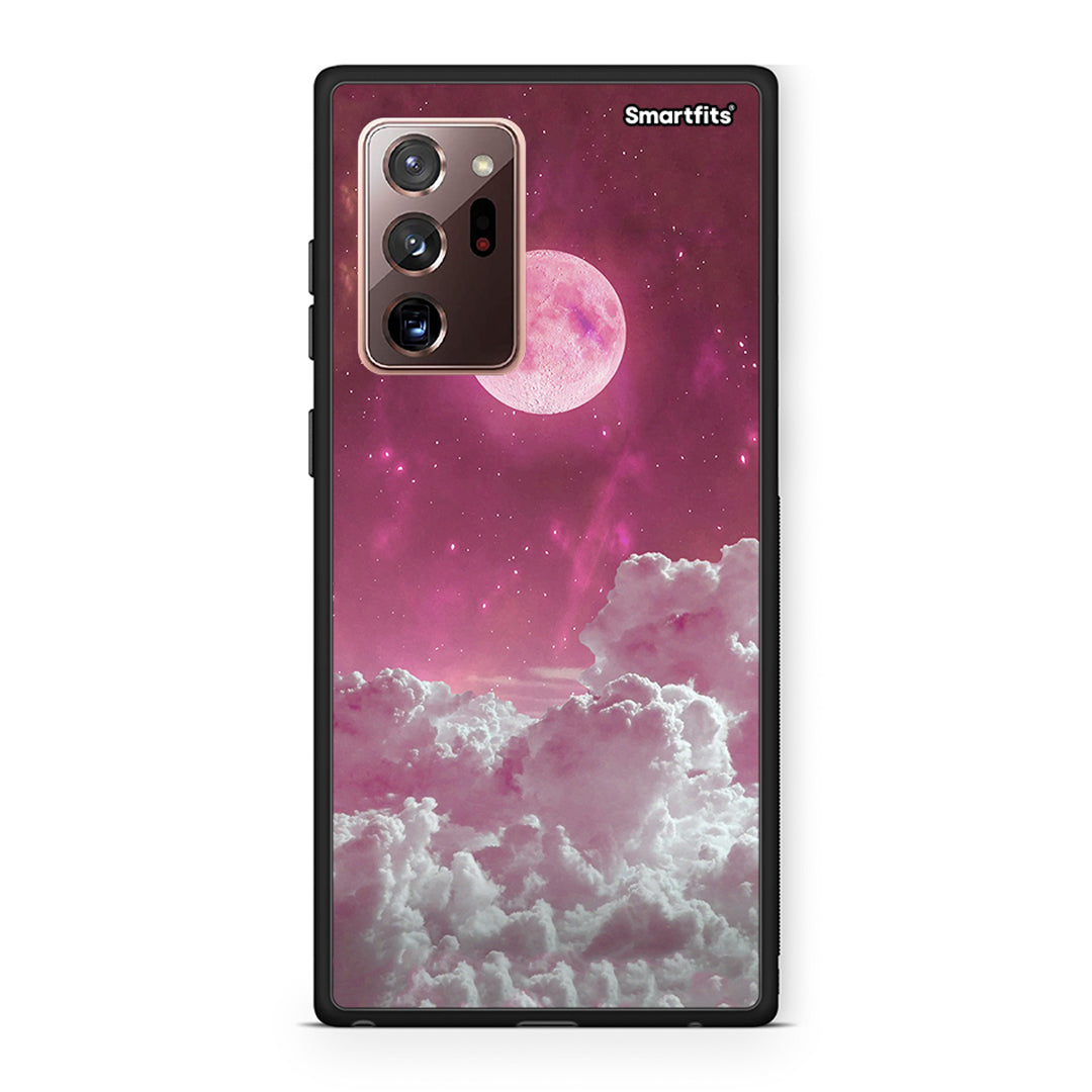 Samsung Note 20 Ultra Pink Moon Θήκη από τη Smartfits με σχέδιο στο πίσω μέρος και μαύρο περίβλημα | Smartphone case with colorful back and black bezels by Smartfits