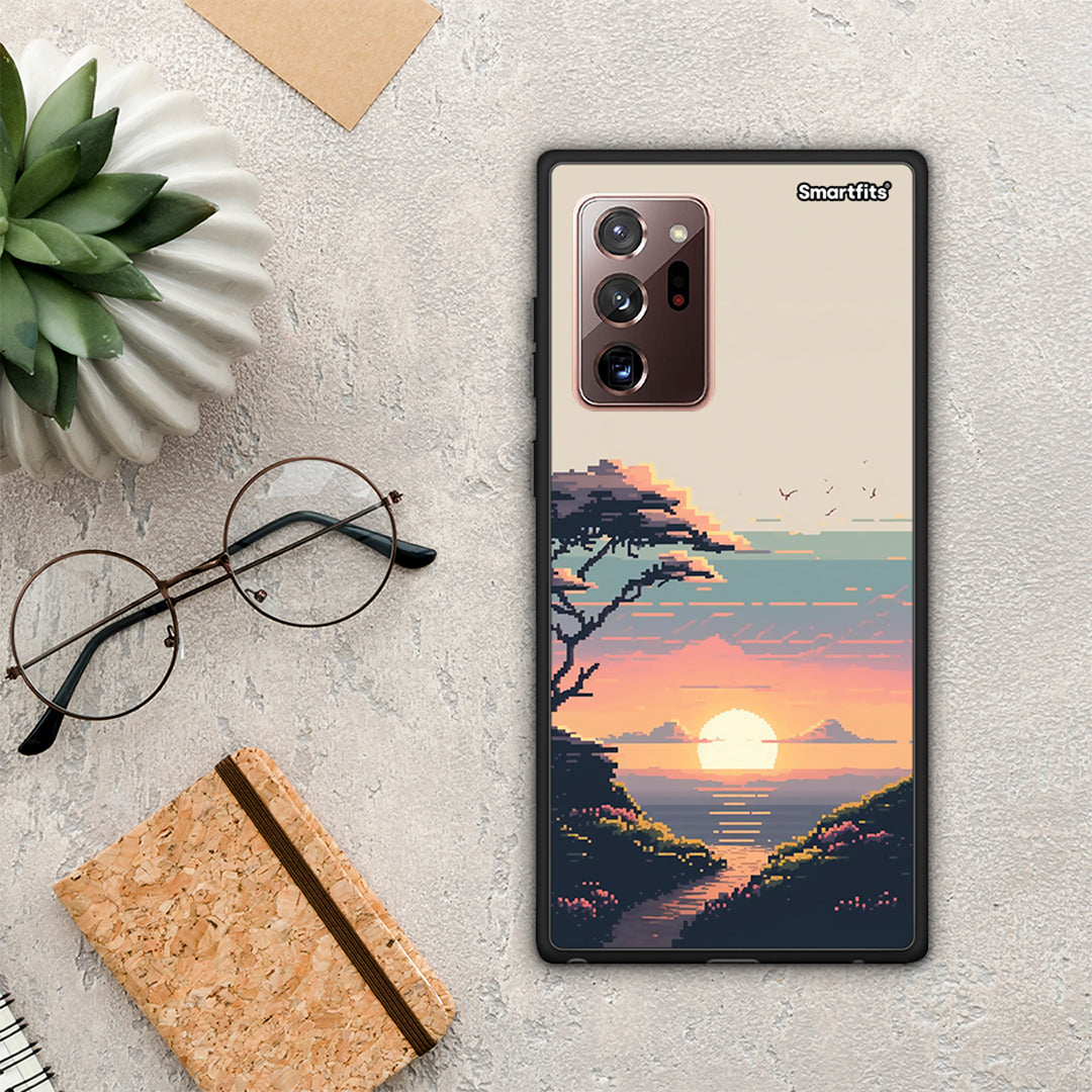 Pixel Sunset - Samsung Galaxy Note 20 Ultra Case