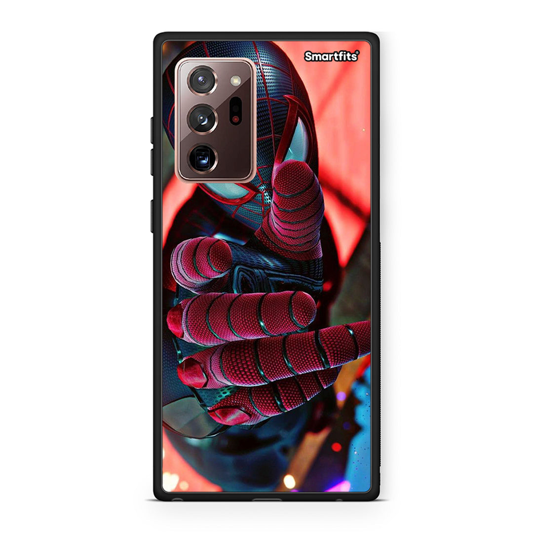 Samsung Note 20 Ultra Spider Hand Θήκη από τη Smartfits με σχέδιο στο πίσω μέρος και μαύρο περίβλημα | Smartphone case with colorful back and black bezels by Smartfits