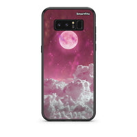 Thumbnail for samsung note 8 Pink Moon Θήκη από τη Smartfits με σχέδιο στο πίσω μέρος και μαύρο περίβλημα | Smartphone case with colorful back and black bezels by Smartfits