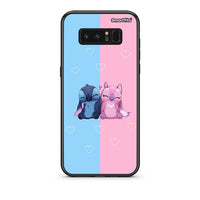 Thumbnail for samsung note 8 Stitch And Angel θήκη από τη Smartfits με σχέδιο στο πίσω μέρος και μαύρο περίβλημα | Smartphone case with colorful back and black bezels by Smartfits