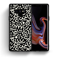 Thumbnail for Θήκη Samsung Note 9 Doodle Art από τη Smartfits με σχέδιο στο πίσω μέρος και μαύρο περίβλημα | Samsung Note 9 Doodle Art case with colorful back and black bezels