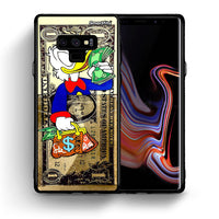 Thumbnail for Θήκη Samsung Note 9 Duck Money από τη Smartfits με σχέδιο στο πίσω μέρος και μαύρο περίβλημα | Samsung Note 9 Duck Money case with colorful back and black bezels