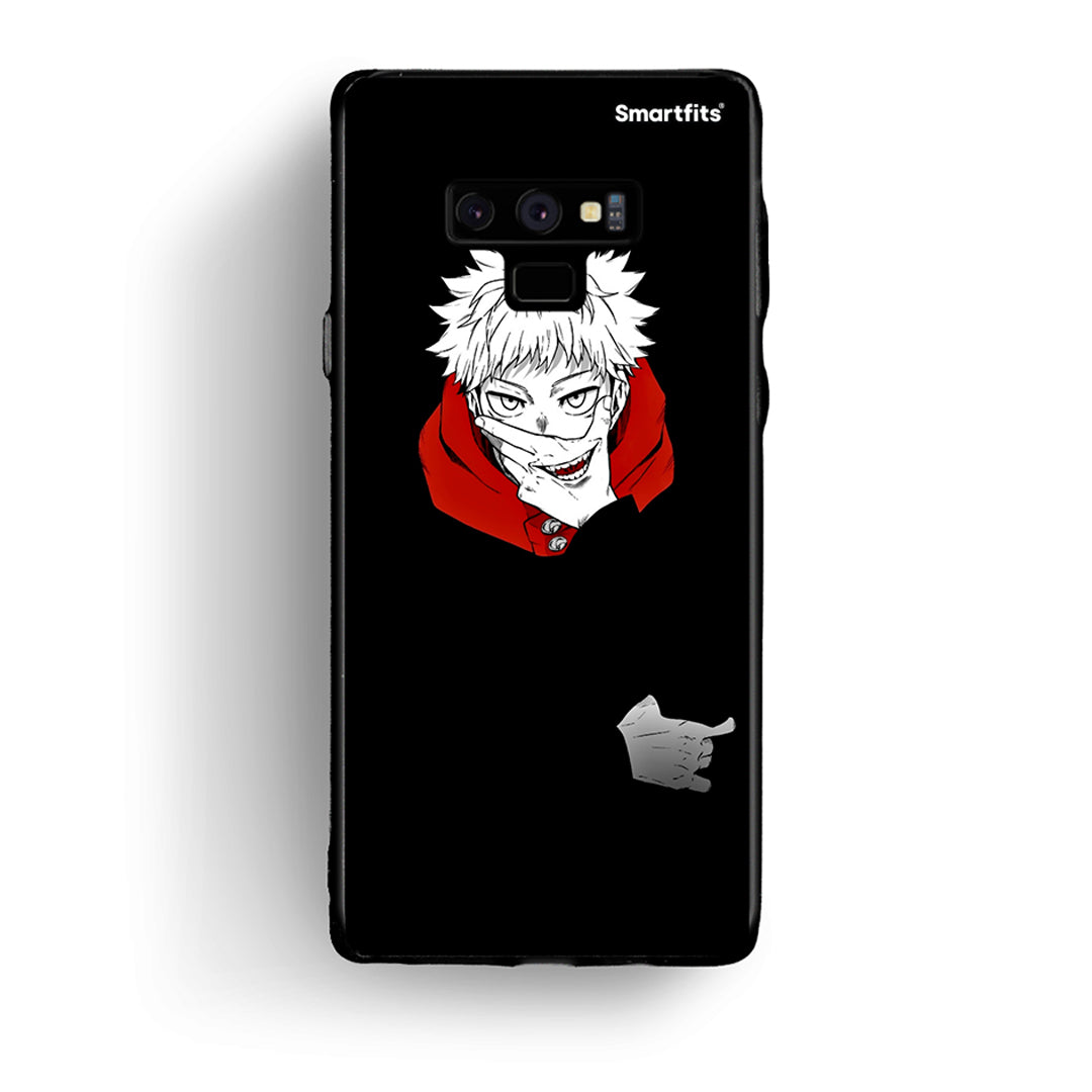 samsung note 9 Itadori Anime θήκη από τη Smartfits με σχέδιο στο πίσω μέρος και μαύρο περίβλημα | Smartphone case with colorful back and black bezels by Smartfits