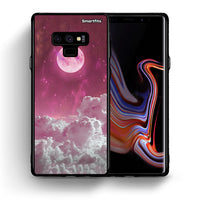 Thumbnail for Θήκη Samsung Note 9 Pink Moon από τη Smartfits με σχέδιο στο πίσω μέρος και μαύρο περίβλημα | Samsung Note 9 Pink Moon case with colorful back and black bezels