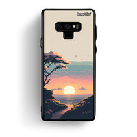 Thumbnail for samsung note 9 Pixel Sunset Θήκη από τη Smartfits με σχέδιο στο πίσω μέρος και μαύρο περίβλημα | Smartphone case with colorful back and black bezels by Smartfits