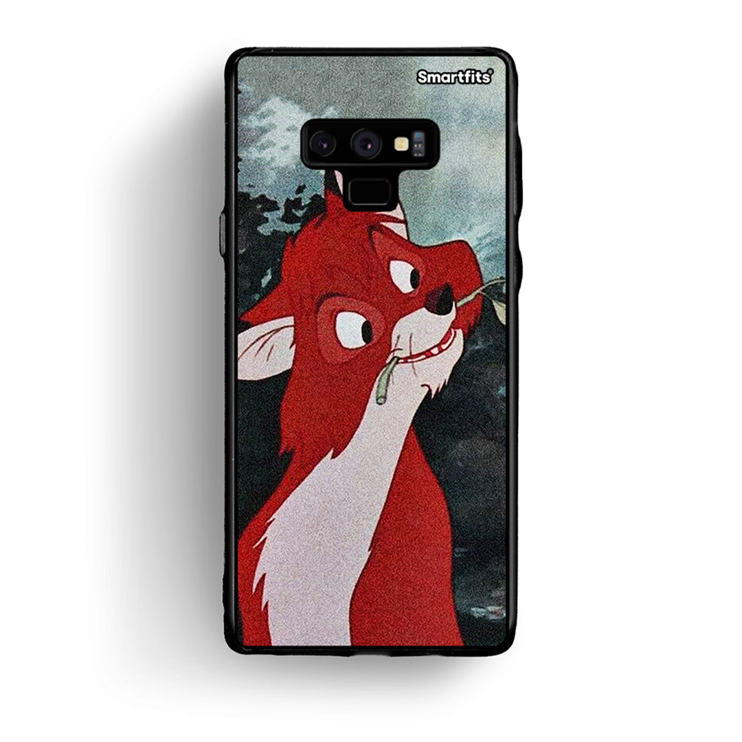 samsung note 9 Tod And Vixey Love 1 θήκη από τη Smartfits με σχέδιο στο πίσω μέρος και μαύρο περίβλημα | Smartphone case with colorful back and black bezels by Smartfits