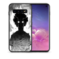 Thumbnail for Θήκη Samsung S10 Anime Boy από τη Smartfits με σχέδιο στο πίσω μέρος και μαύρο περίβλημα | Samsung S10 Anime Boy case with colorful back and black bezels