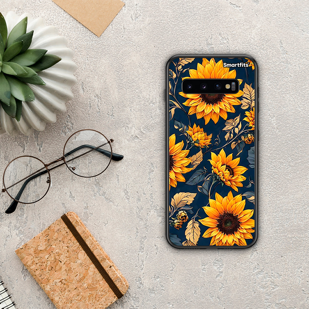 Autumn Sunflowers - Samsung Galaxy S10+ case