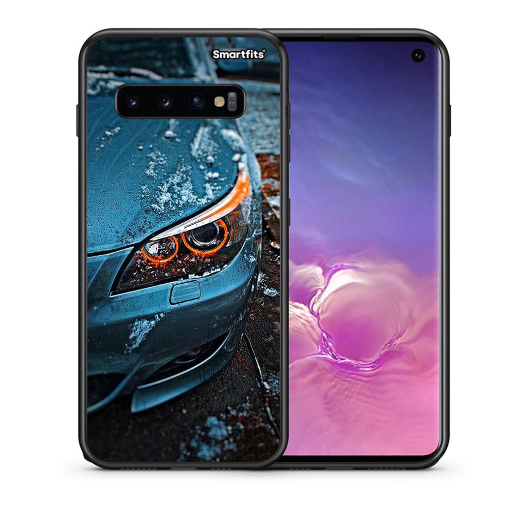 Θήκη Samsung S10 Bmw E60 από τη Smartfits με σχέδιο στο πίσω μέρος και μαύρο περίβλημα | Samsung S10 Bmw E60 case with colorful back and black bezels