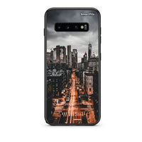 Thumbnail for samsung s10 City Lights θήκη από τη Smartfits με σχέδιο στο πίσω μέρος και μαύρο περίβλημα | Smartphone case with colorful back and black bezels by Smartfits
